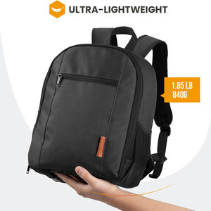 Sac à dos professionnel pour appareil photo reflex numérique, grande capacité, fermeture éclair en nylon, housse de pluie imperméable, compartiment pour ordinateur portable, étui de photographie - Product Image 4