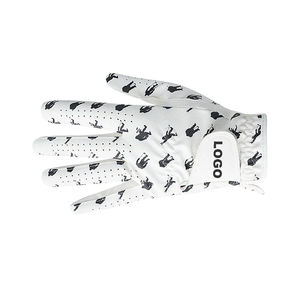 Guantes de Golf de piel de cordero PU de alta calidad para hombre, guantes deportivos antideslizantes transpirables, paquete individual personalizado para cuero genuino - Product Image 5