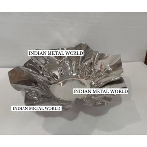 Tazón de Chocolate de Metal Plateado de la Mejor Calidad, Decoración para el Hogar, Tazón de Chocolate, Plato para Servir Dulces de Indian Metal World - Product Image 1