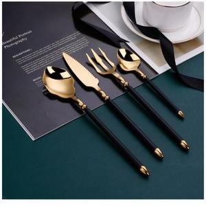 Luxury Eco Friendly Dishwasher <b>Safe</b> Metal Flatware Set Shiny Mirror Finish Durable Stainless Steel Forks <b>Knives</b> Spoons Dining - Product Image 3