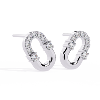 Pendientes de Oro Sólido de 14K con Diamantes Cultivados en Laboratorio, Corte Brillante, Color E, Claridad VVS VS, 0.24 Quilates, Certificados por IGI, Modernos y Elegantes para Mujer