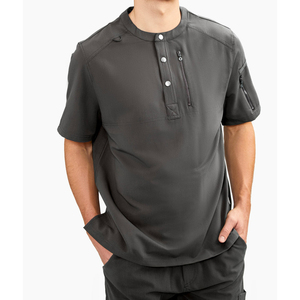 ชุดสครับโรงพยาบาลโพลีเอสเตอร์สแปนเด็กซ์สวมใส่สบายสำหรับผู้ชายผู้หญิงสามารถกำหนดโลโก้ได้เอง - Product Image 5