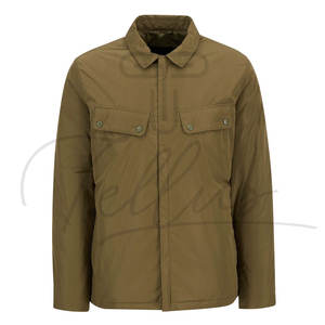 Chaqueta Acolchada con Parches para Hombre, Transpirable, Estilo Urbano, Formal, Ligera, Cortavientos, 100% Algodón - Product Image 5
