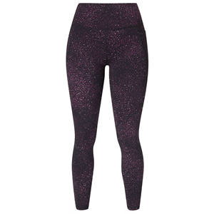 กางเกงเลกกิ้งเอวสูงสำหรับผู้หญิงเลกกิ้งโยคะรัดรูประบายอากาศป้องกันแบคทีเรียพิมพ์ลายไร้รอยต่อ180ก. สำหรับฟิตเนสกระชับสัดส่วนสะโพก - Product Image 1