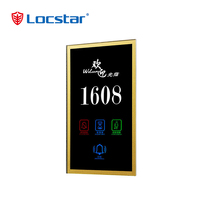 Placa Electrónica Táctil para Puerta con Timbre, Indicador de Número de Habitación, Letrero de Aleación de Zinc 120mm*230mm, 2 Años de Garantía, LS-C162 6 en 1