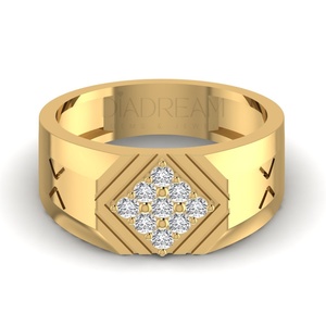 Anillo de Plata de Ley 925 con Diamantes VVS de Corte Redondo Personalizado, Estilo Hip Hop, para Compromiso o Boda, para Hombre - Product Image 3