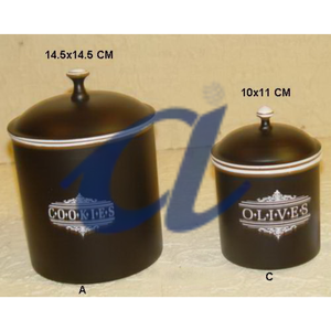 Recipiente de almacenamiento recién llegado con diseño clásico, Juego de 2 uds, contenedor de almacenamiento de cocina disponible de varios tamaños - Product Image 2