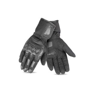 Guantes de moto profesionales Hombres Cuero Motociclismo Carreras Guantes protectores de dedo completo para hombres - Product Image 1