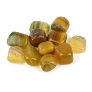 Cristal de haute qualité jaune Fluorite cristaux de pierres précieuses dégringolé pierre semi-précieuse sculpté en gros pour Feng Shui amour poli - Product Image 2