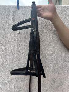 Último diseño Flash Cob Brida de cuero marrón Alivio de presión anatómica Comodidad Riendas acolchadas Producto ecuestre de equitación occidental - Product Image 2