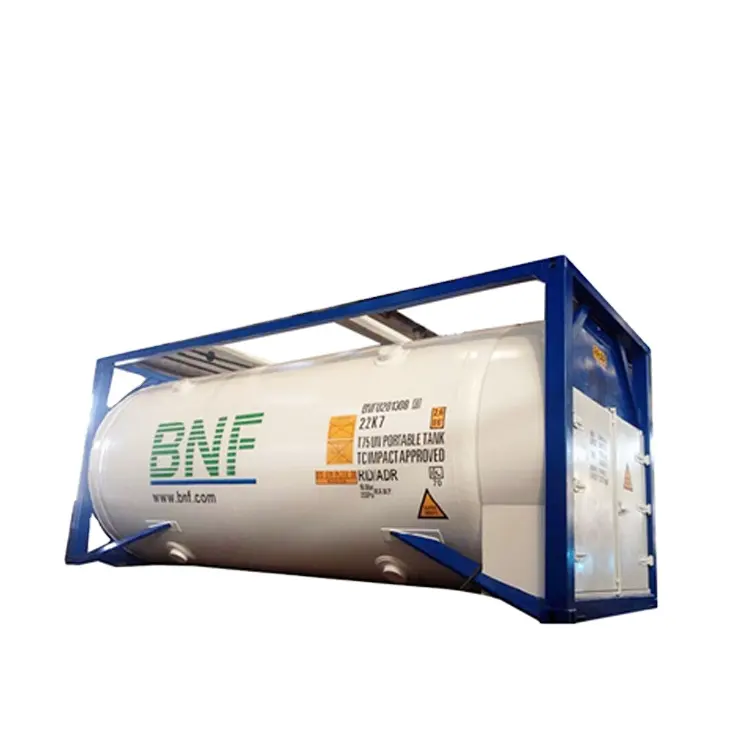 Nhà cung cấp trung quốc 46500 lít ISO 40ft LNG xe tăng vận chuyển container