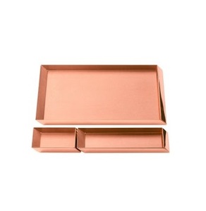 Bandeja decorativa de Mesa para el hogar de tamaño personalizado, bandeja de cobre para almacenamiento de alimentos, fabricante al por mayor, bandeja de cobre de alta calidad, la mayoría de las ventas - Product Image 3