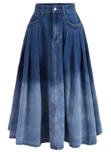 Faldas largas de mezclilla un armario Looks esenciales con faldas largas de mezclilla clásicas Boho Meets Casual Faldas largas Inspiración - Product Image 3