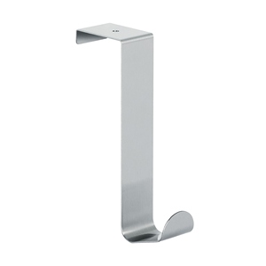 Spirella "Lift" door <b>hook</b> in matte <b>chrome</b> stainless steel, 14 cm - Product Image 1