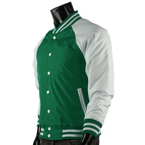 Veste universitaire pour hommes de haute qualité avec broderie en chenille et manches en cuir veste Letterman de baseball personnalisée - Product Image 6