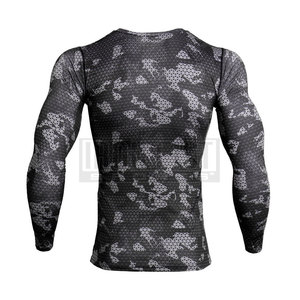 Chemise de compression à manches courtes pour homme Vêtements de sport imprimés pour l'entraînement et la musculation à séchage rapide - Product Image 3