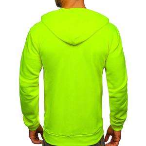 Wholesale Custom Rhinestone Hoodie Design Full <b>Zip</b> <b>up</b> Custom Hi Vis Color Hoodies - Product Image 2