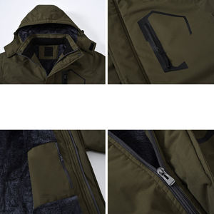 Men's Custom Waterproof <b>Hiking</b> <b>Jacket</b>, Detachable Hood Windbreaker for Bold Outdoor Fashion Outdoor <b>Jackets</b> for Men - Product Image 4