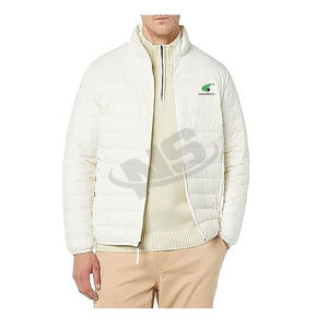Chaqueta acolchada con estilo para hombre, OEM chaqueta de invierno, bombardero acolchado de gran tamaño hecho a medida con logotipo, ropa de tela de lona de alta calidad - Product Image 4