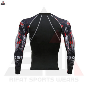 2025 <b>Customized</b> Camo <b>Compression</b> <b>Shirts</b> Anti-UV Sublimation <b>Design</b> Your Own Logo Latest Gym Fitness Sets Unisex 100% Polyester - Product Image 4