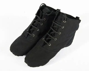 Chaussures professionnelles en cuir de jazz de haute qualité pour femmes et hommes chaussures de danse à semelle fendue pour filles - Product Image 4