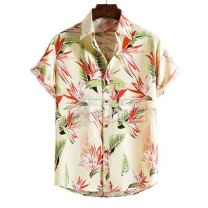 Chemises décontractées imprimées pour hommes, confortables et tendance, taille personnalisée, faible MOQ, chemises décontractées imprimées pour hommes en vente en ligne - Product Image 1