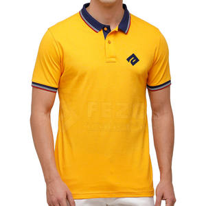 เสื้อยืดโปโลแขนสั้นสำหรับผู้ชายเสื้อโปโลแบบเรียบง่ายสีเรียบออกแบบได้ตามต้องการ - Product Image 1