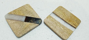 2023 sous-verres de style classique personnalisés en bois d'acacia et résine époxy tapis et tampons vierges pour la décoration intérieure - Product Image 6