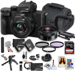 Best-seller : Nouvel appareil photo hybride G100D avec objectifs 12-32 mm f/3.5-5.6 et kit de base (noir) - Product Image 6