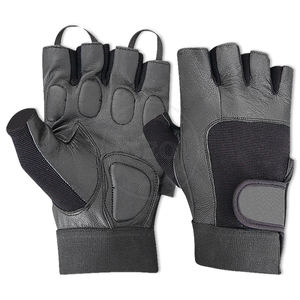 Gants d'haltérophilie pour hommes et femmes Paume en cuir avec poignet pour gymnastique et dynamophilie - Product Image 1