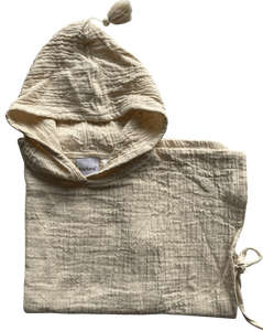 Poncho de Muselina 100% Algodón para Bebés de 0/1 Años, Poncho de Playa Infantil al por Mayor con Logotipo Personalizado, Tamaños y Colores Disponibles - Product Image 1