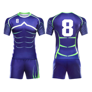 Ventes en gros de nouveaux uniformes de rugby cousus pour hommes, uniforme de rugby professionnel avec short, design imprimé par sublimation - Product Image 6