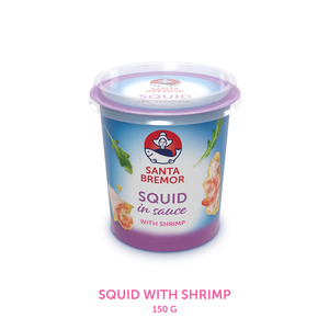 Crème de Calamars Crémeuse avec Calamars Hachés et Crevettes 150g, Vente en Gros Direct Fabricant - Product Image 1