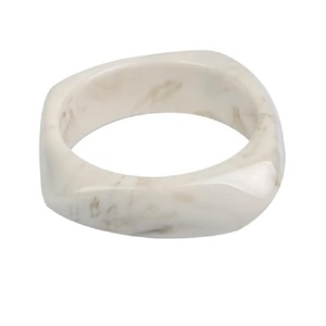Aspecto de mármol COLORIDO BLING Color verde Resina Irregular Brazalete Pulsera Tortuga Acetato Moteado Ancho Chunky Brazalete - Product Image 4