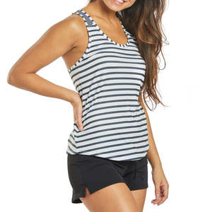 Camiseta sin mangas cómoda para gimnasio y fitness para mujer, ropa deportiva, camiseta sin mangas para mujer en stock. - Product Image 2