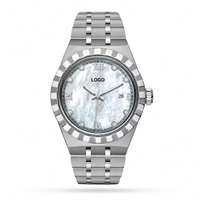 Nouvelle montre mécanique automatique pour homme avec logo personnalisé, cristal saphir, étanche 5ATM, acier inoxydable, 41 mm, OEM disponible, 162