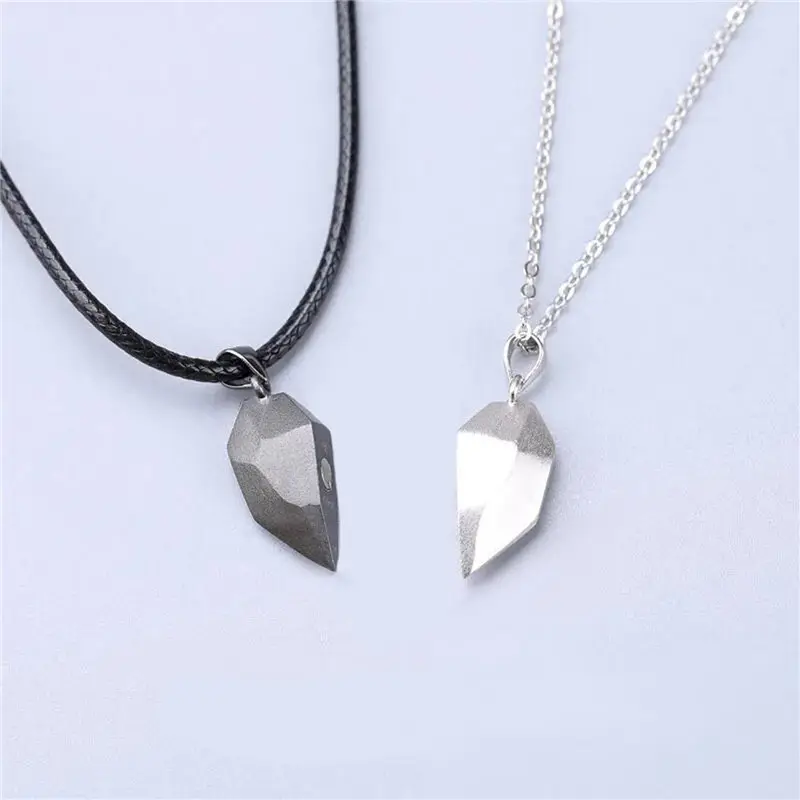 Wholesale valentines jewelry pendant heart magnetic necklace for couples