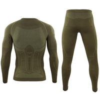 Großhandel Umweltfreundliche Einfarbige Übergrößen Langarm Kompressions-Fußball-Basisschicht Leggings Workout-Sets Schnelltrocknend
