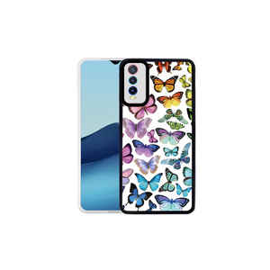 Coque de protection arrière M-Fit, motif floral premium, anti-traces de doigts, en silicone souple avec placage pour Vivo Y20S - Product Image 2