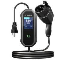 SUPERGENIE ZD01 Chargeur de voiture électrique de type 2 220V AC 7kW Station de charge rapide réglable Câble de 5m IP55 Neuf