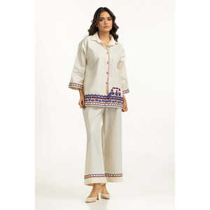 Conjunto Coordinado Bohemio Bordado en Jacquard Denier IPST-55089-A, Sin Cuello, Talla XXS, Dos Piezas, para Primavera/Verano - Product Image 6