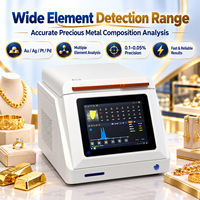 Analyseur de pureté de l'or XRF de bureau pour bijouterie, test de pureté de l'or, analyse non destructive des métaux précieux