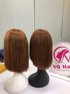 Perruque frontale en cheveux humains naturels orange 100% extensions de couleur chaude pour femmes Bla du Vietnam - Product Image 2