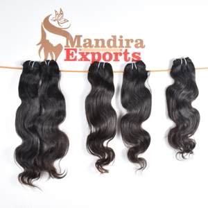 Cutícula alineada No químico Virgen Templo indio Bodywave Natural Negro Crudo Barato Cabello humano Suelto Onda profunda Super Wave - Product Image 3