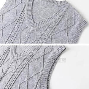 Couleurs personnalisées Tailles 2025 Disponible Pull sans manches de haute qualité pour hommes Tricots Pull sans manches personnalisé - Product Image 4