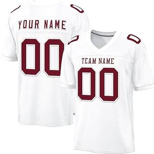 Maillot de football américain personnalisé pour homme, manches courtes, uniforme d'entraînement personnalisé - Product Image 3