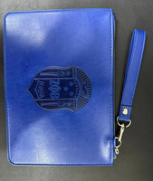 Portefeuille Pochette Personnalisé en Cuir Fin de Haute Qualité avec Lettres Grecques, Fermeture Éclair, Idéal pour Sororité et Fraternité