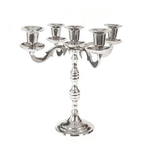 Bougeoir en aluminium à 4 verres de finition antique pour la conception de la maison Bougeoir de Noël en cristal décoratif pour le sol du jardin - Product Image 2
