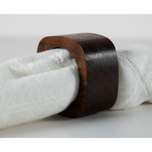 Servilleteros de madera para decoración de mesa, servilleteros de madera maciza de alta calidad para bodas y fiestas, uso a un precio asequible - Product Image 1
