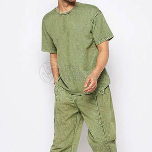 Ligero de alta calidad 100% algodón lavado ácido camisetas personalizadas de gran tamaño fabricante Casual lavado ácido camisetas - Product Image 4